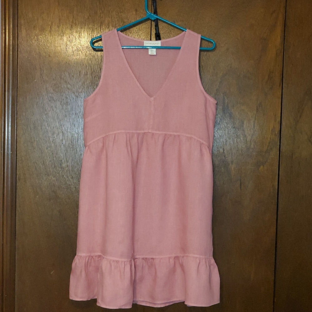 Cynthia Rowley 100% linen summer dress.